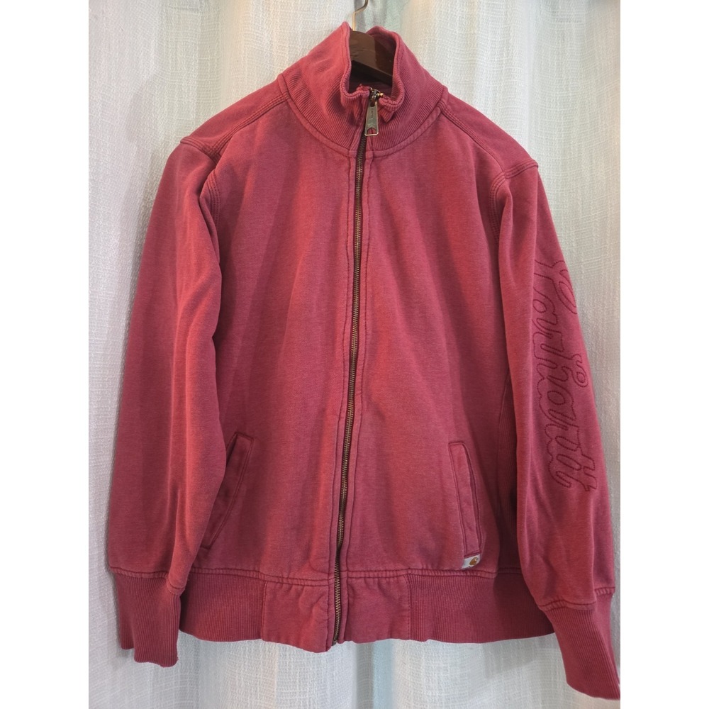 Carhartt Full Zip Sweatshirts Women's Size Large Maroon